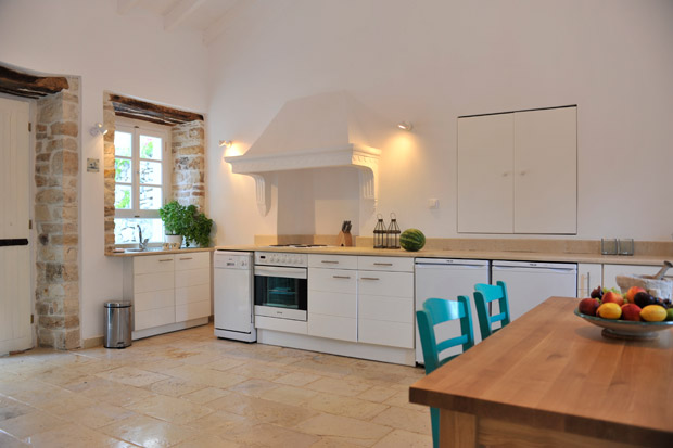 There is a spacious open plan kitchen